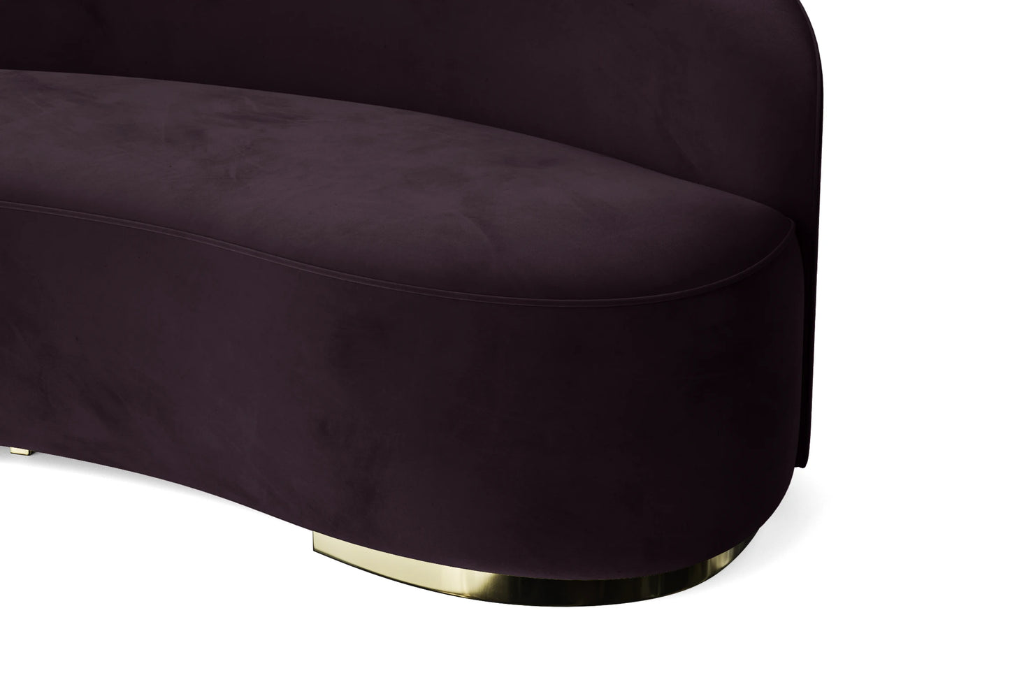 Teramo 3 Seater Sofa Purple Velvet