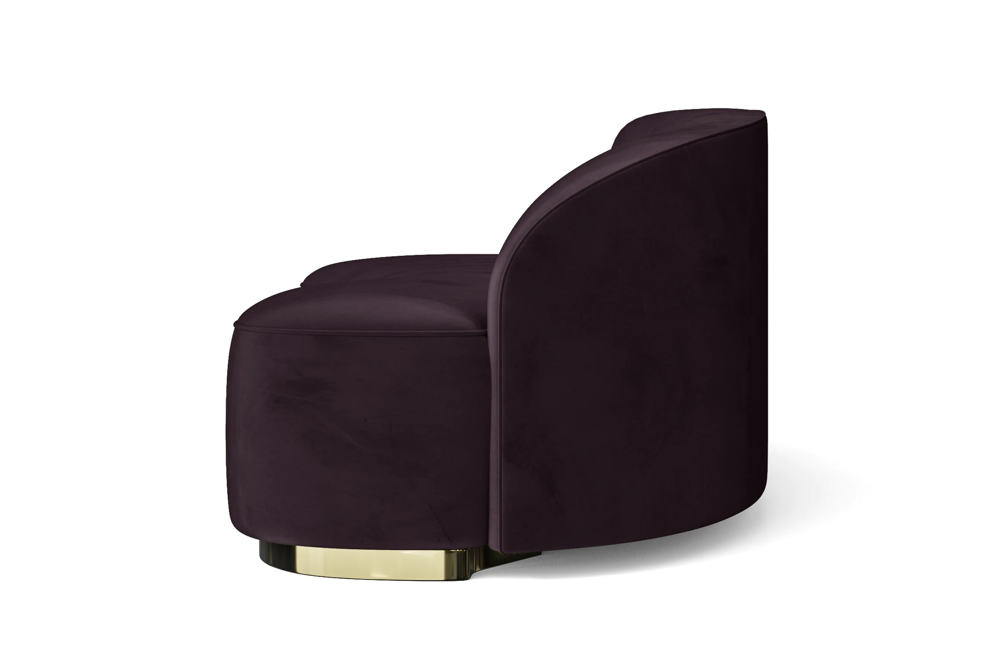 Teramo 3 Seater Sofa Purple Velvet