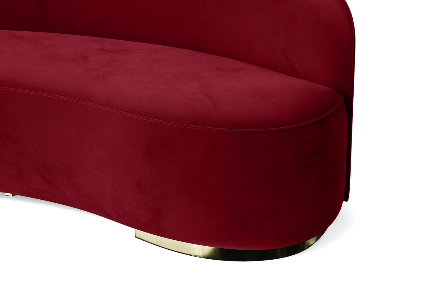 Teramo 3 Seater Sofa Red Velvet