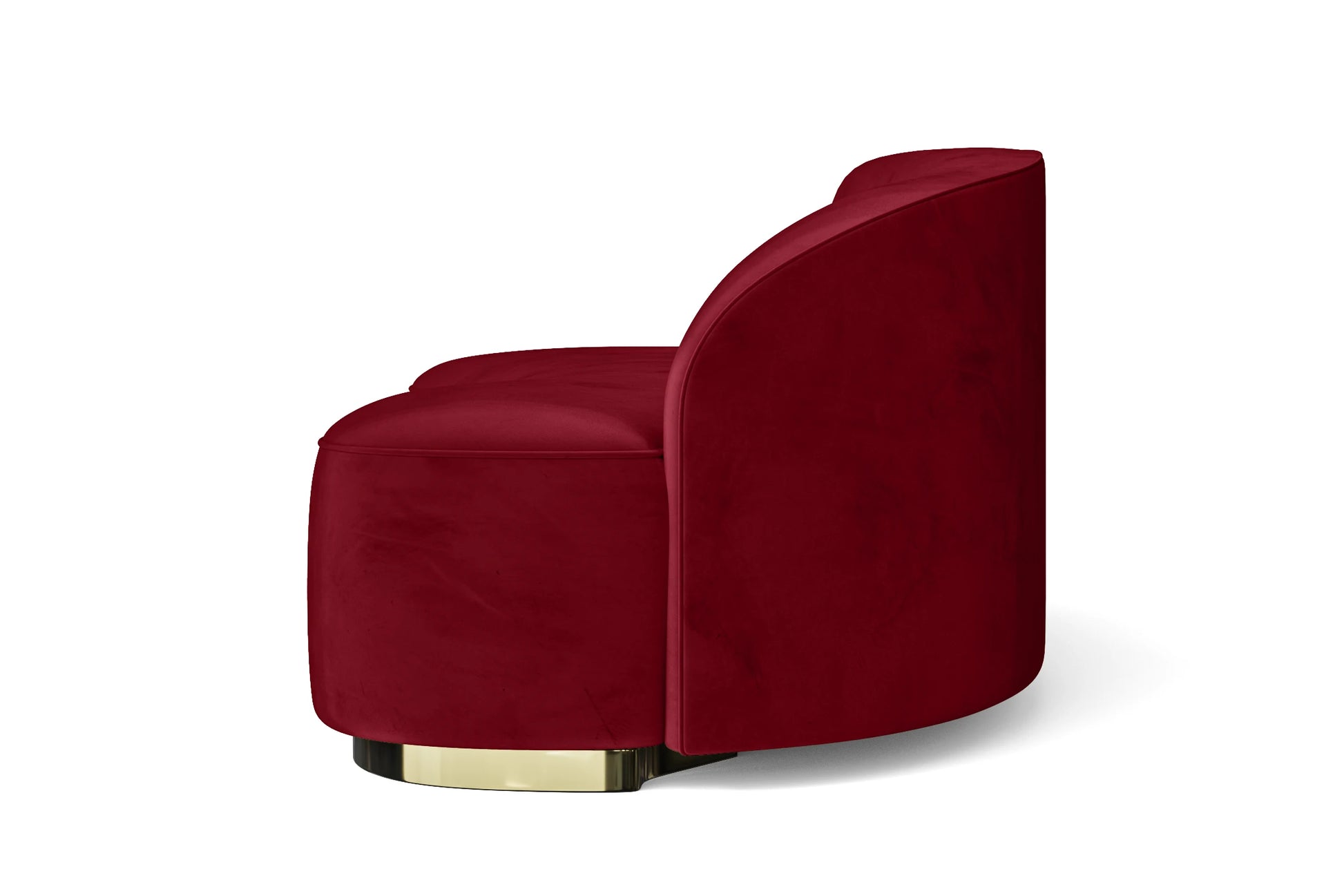 Teramo 3 Seater Sofa Red Velvet