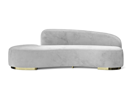 Teramo 3 Seater Sofa White Velvet