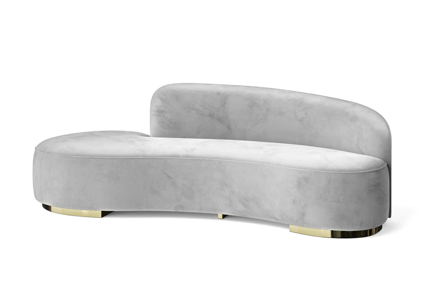 Teramo 3 Seater Sofa White Velvet