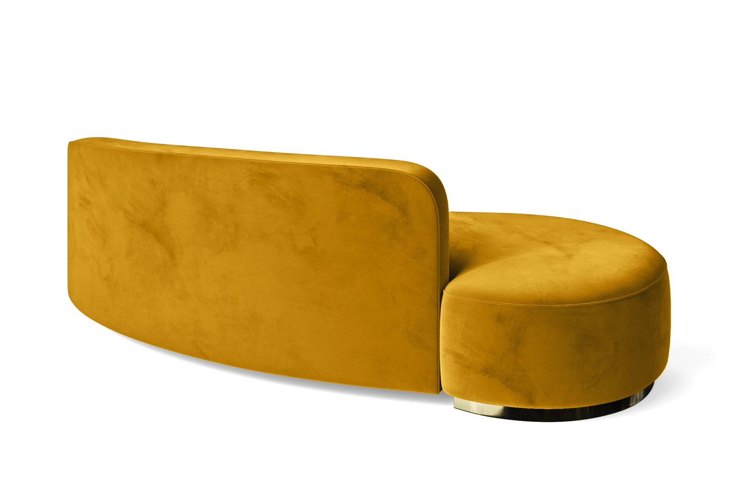 Teramo 3 Seater Sofa Yellow Velvet