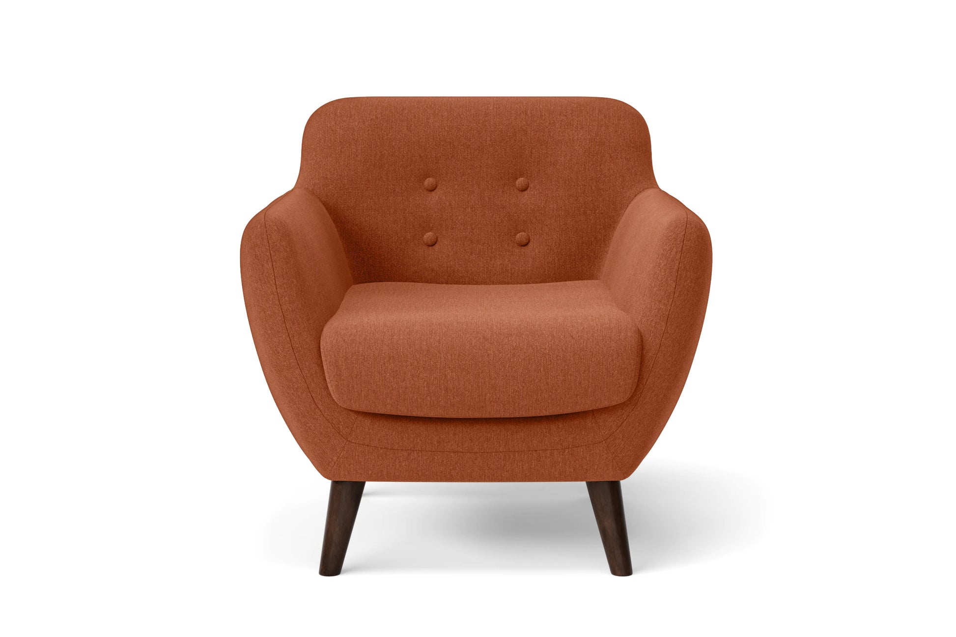 Terni Armchair Orange Linen Fabric