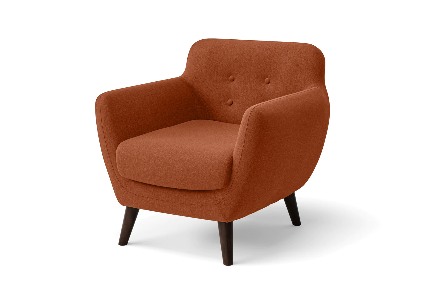 Terni Armchair Orange Linen Fabric