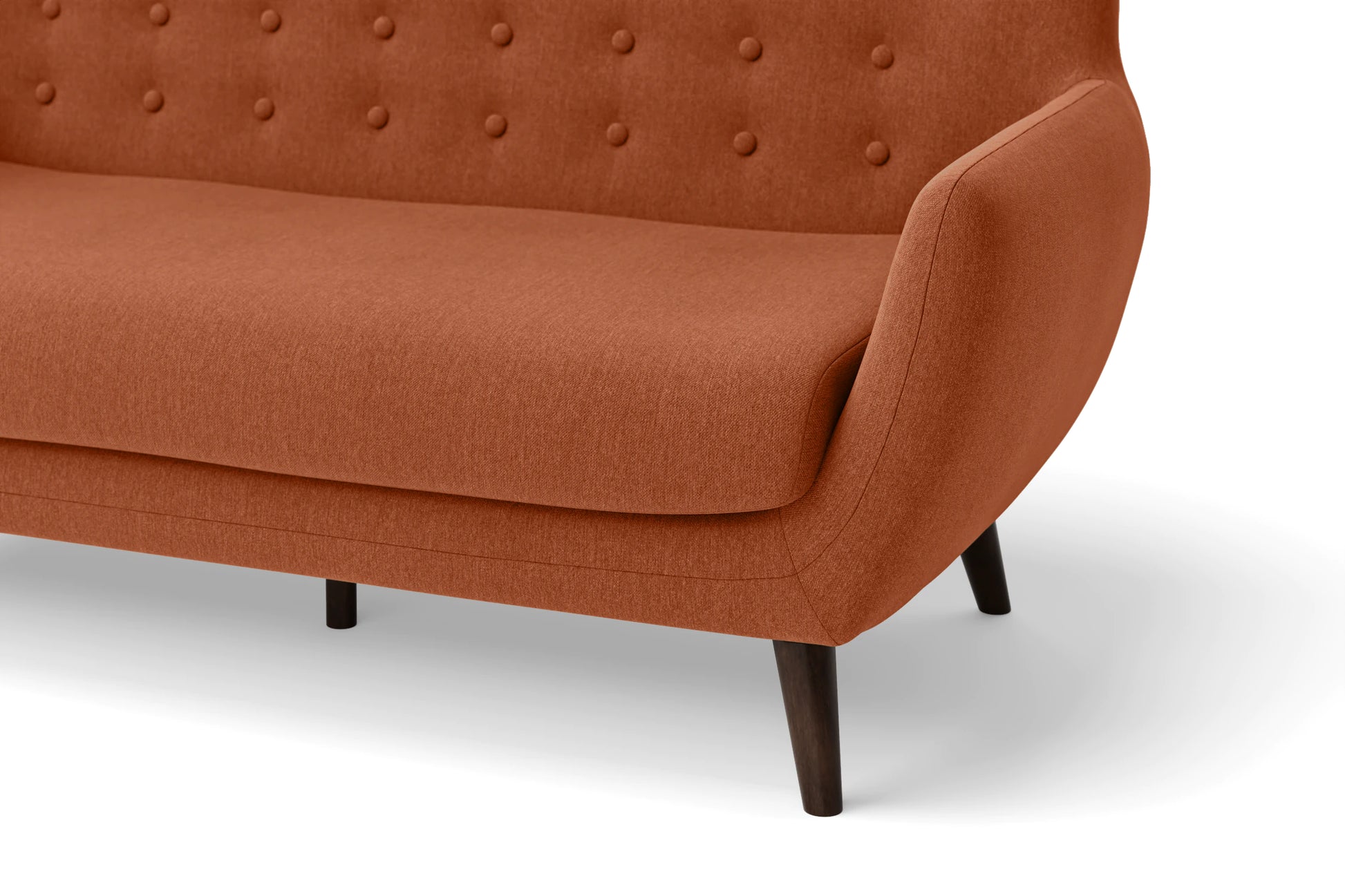 Terni Armchair Orange Linen Fabric