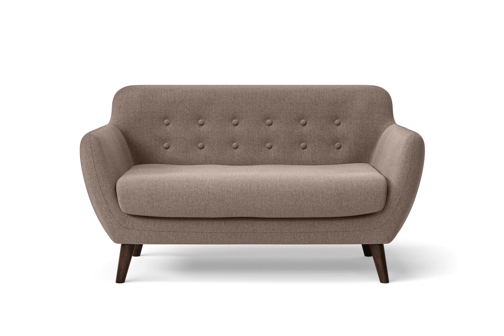 Terni 2 Seater Sofa Caramel Linen Fabric