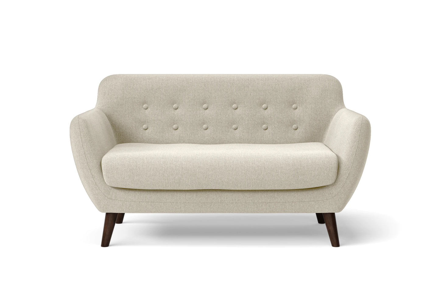 Terni 2 Seater Sofa Cream Linen Fabric