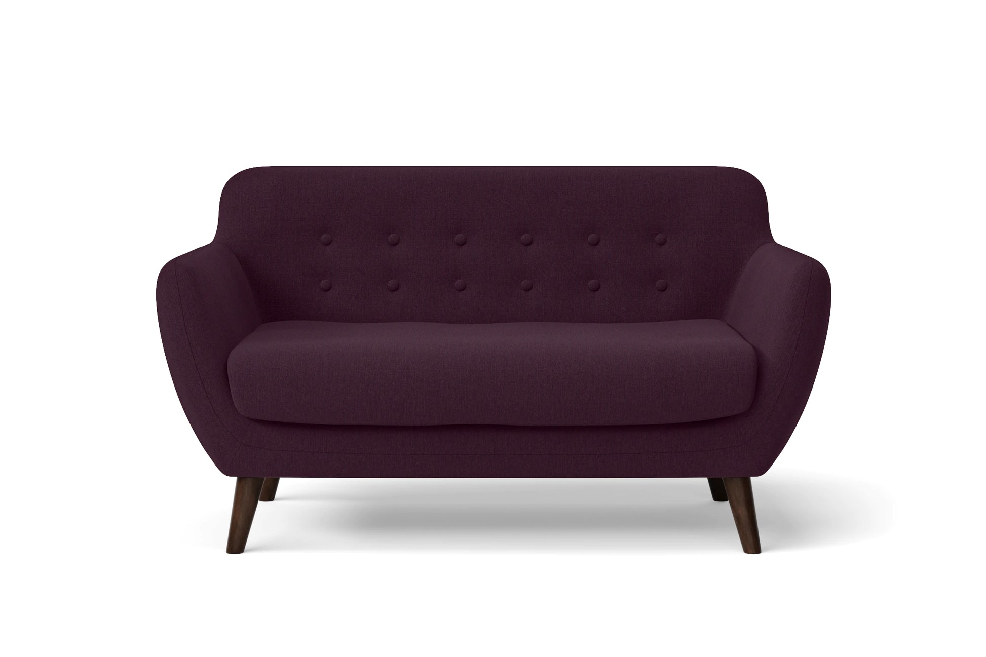 Terni 2 Seater Sofa Purple Linen Fabric