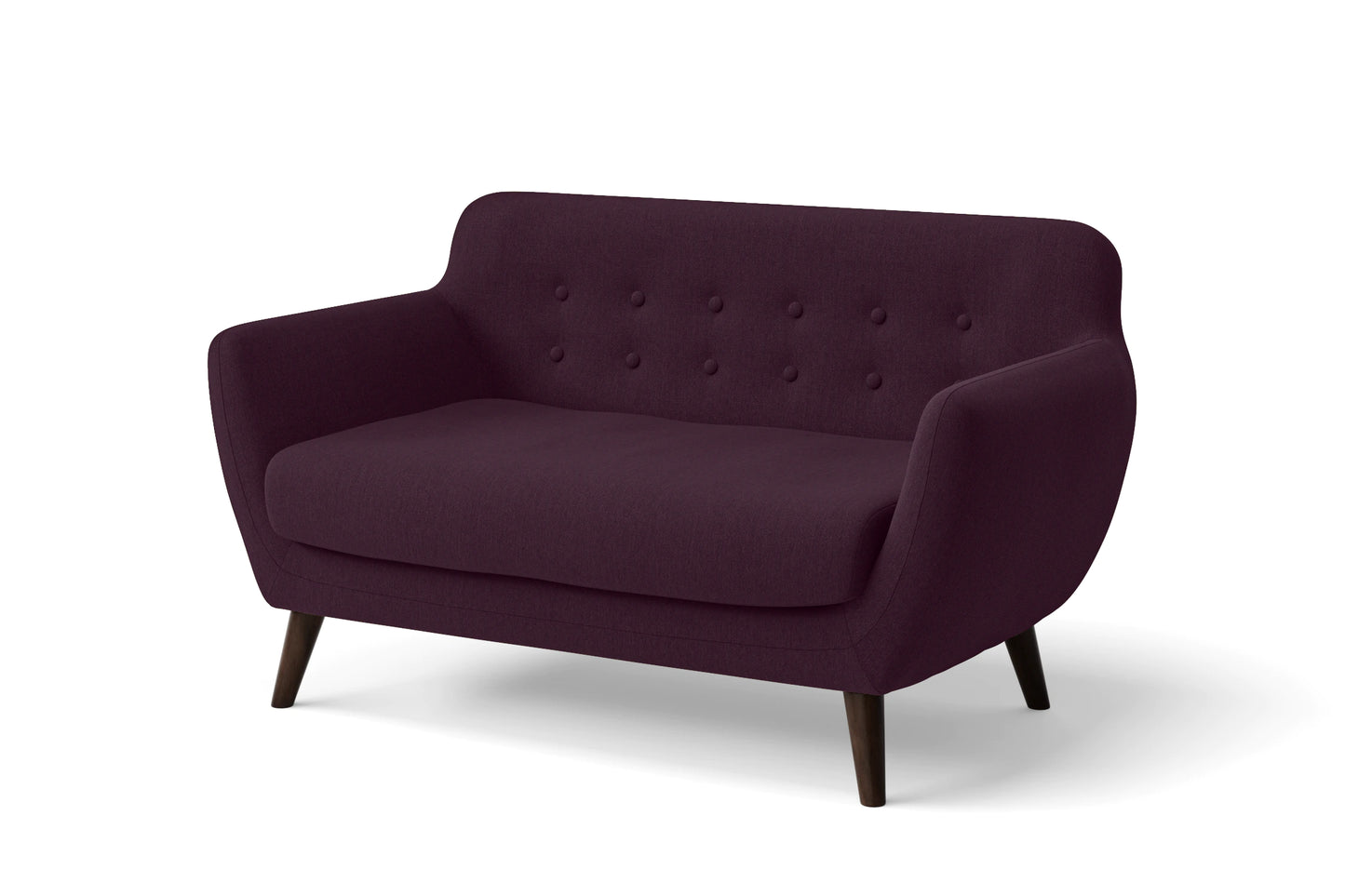 Terni 2 Seater Sofa Purple Linen Fabric