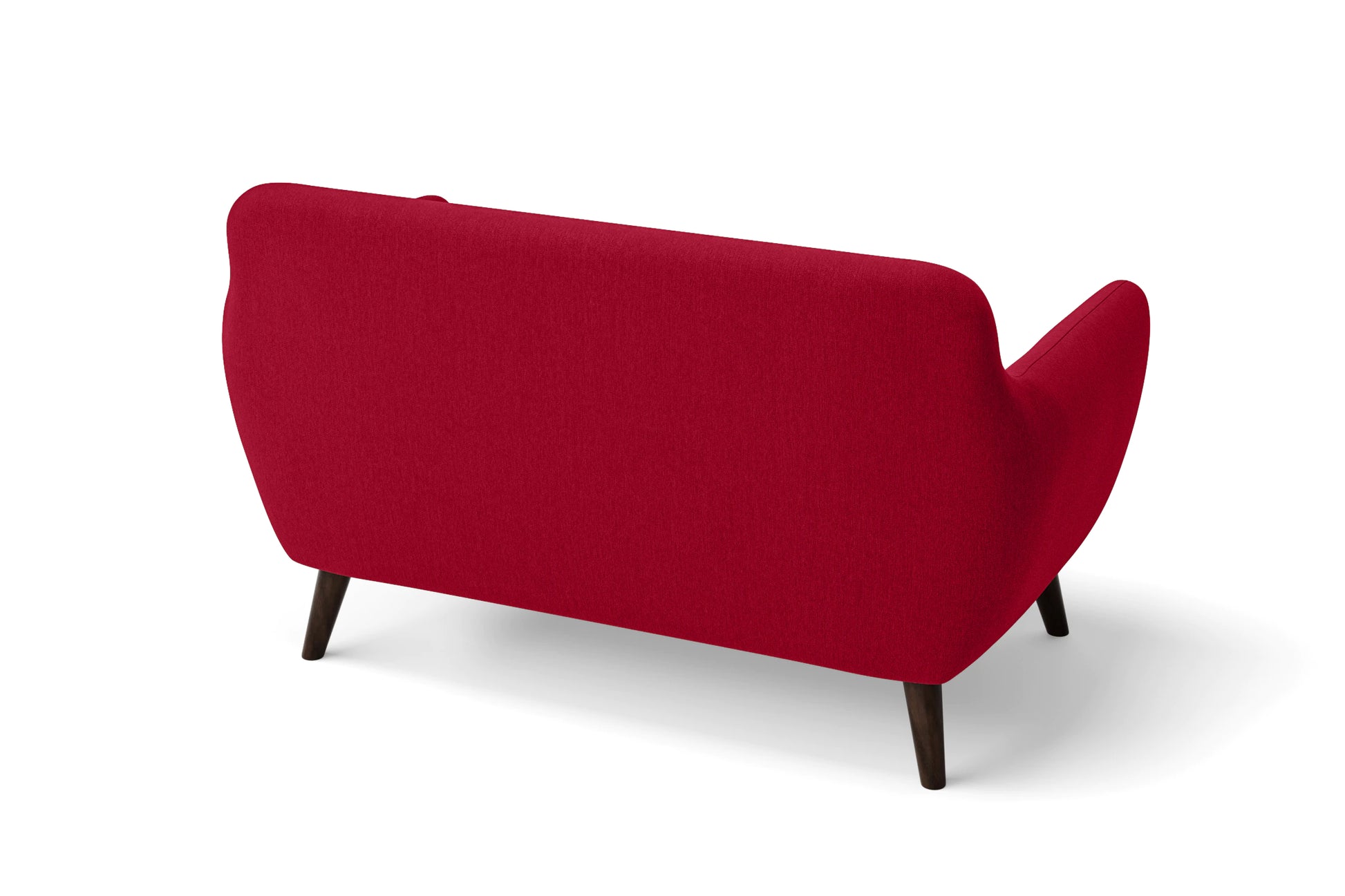 Terni 2 Seater Sofa Red Linen Fabric