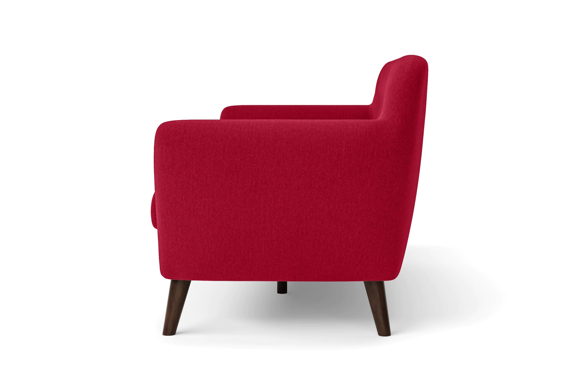 Terni 2 Seater Sofa Red Linen Fabric