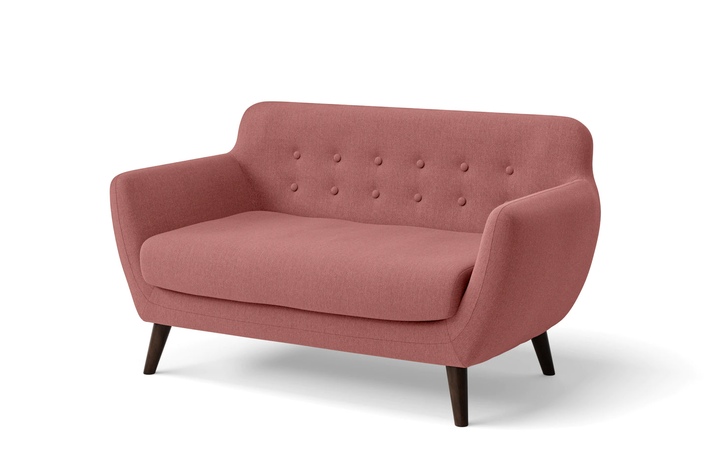 Terni 2 Seater Sofa Rose Pink Linen Fabric