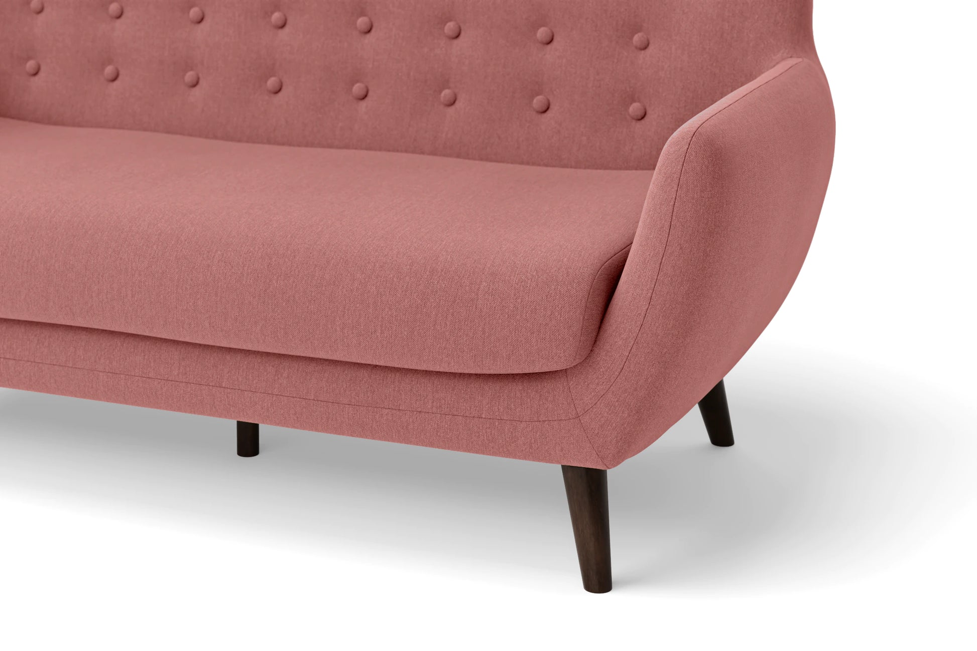 Terni 2 Seater Sofa Rose Pink Linen Fabric