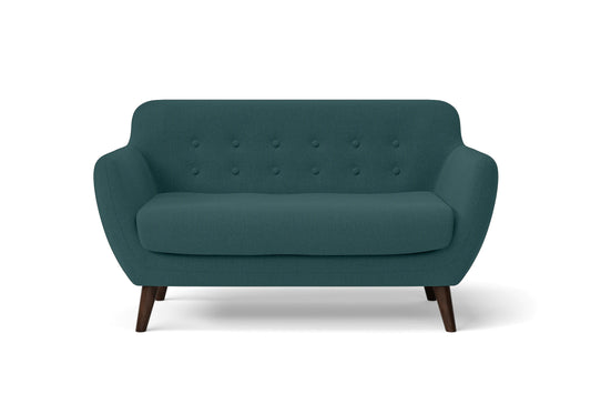 Terni 2 Seater Sofa Teal Linen Fabric