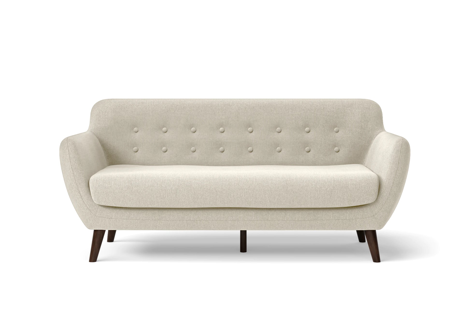 Terni 3 Seater Sofa Cream Linen Fabric