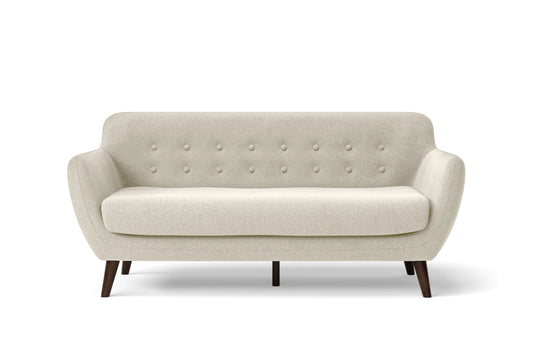 Terni 3 Seater Sofa Cream Linen Fabric