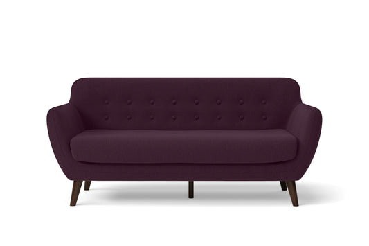 Terni 3 Seater Sofa Purple Linen Fabric