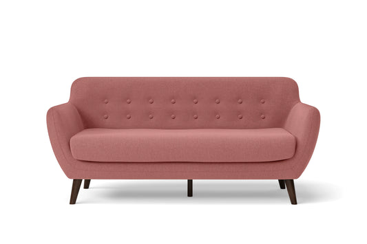 Terni 3 Seater Sofa Rose Pink Linen Fabric