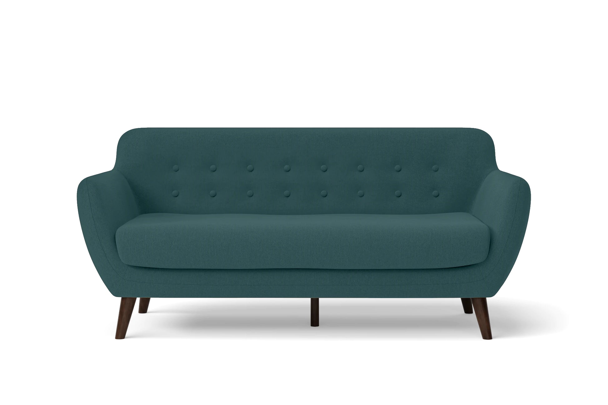 Terni 3 Seater Sofa Teal Linen Fabric