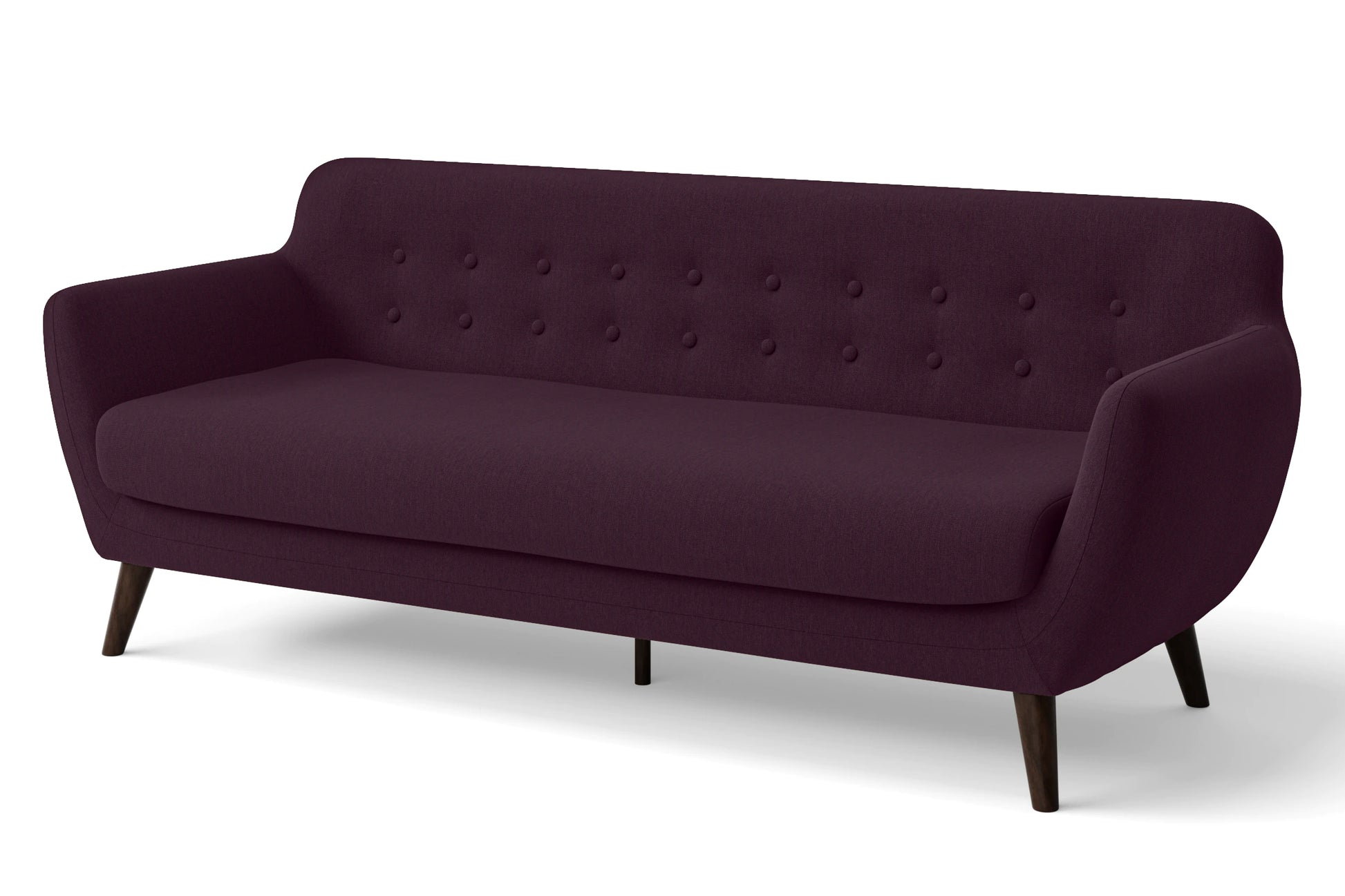 Terni 4 Seater Sofa Purple Linen Fabric