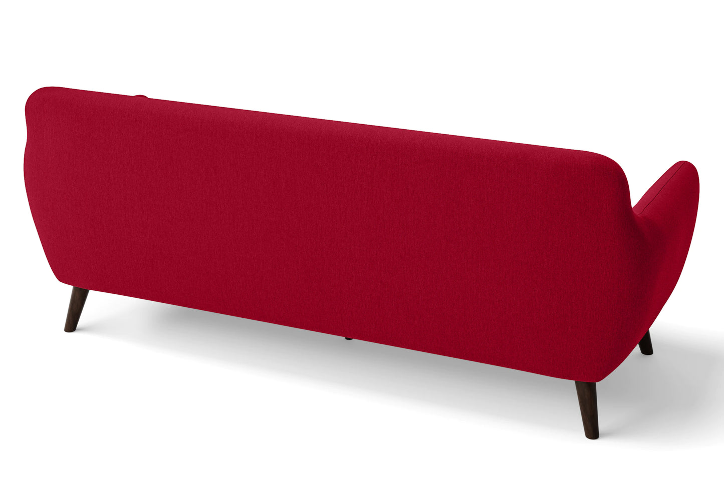 Terni 4 Seater Sofa Red Linen Fabric