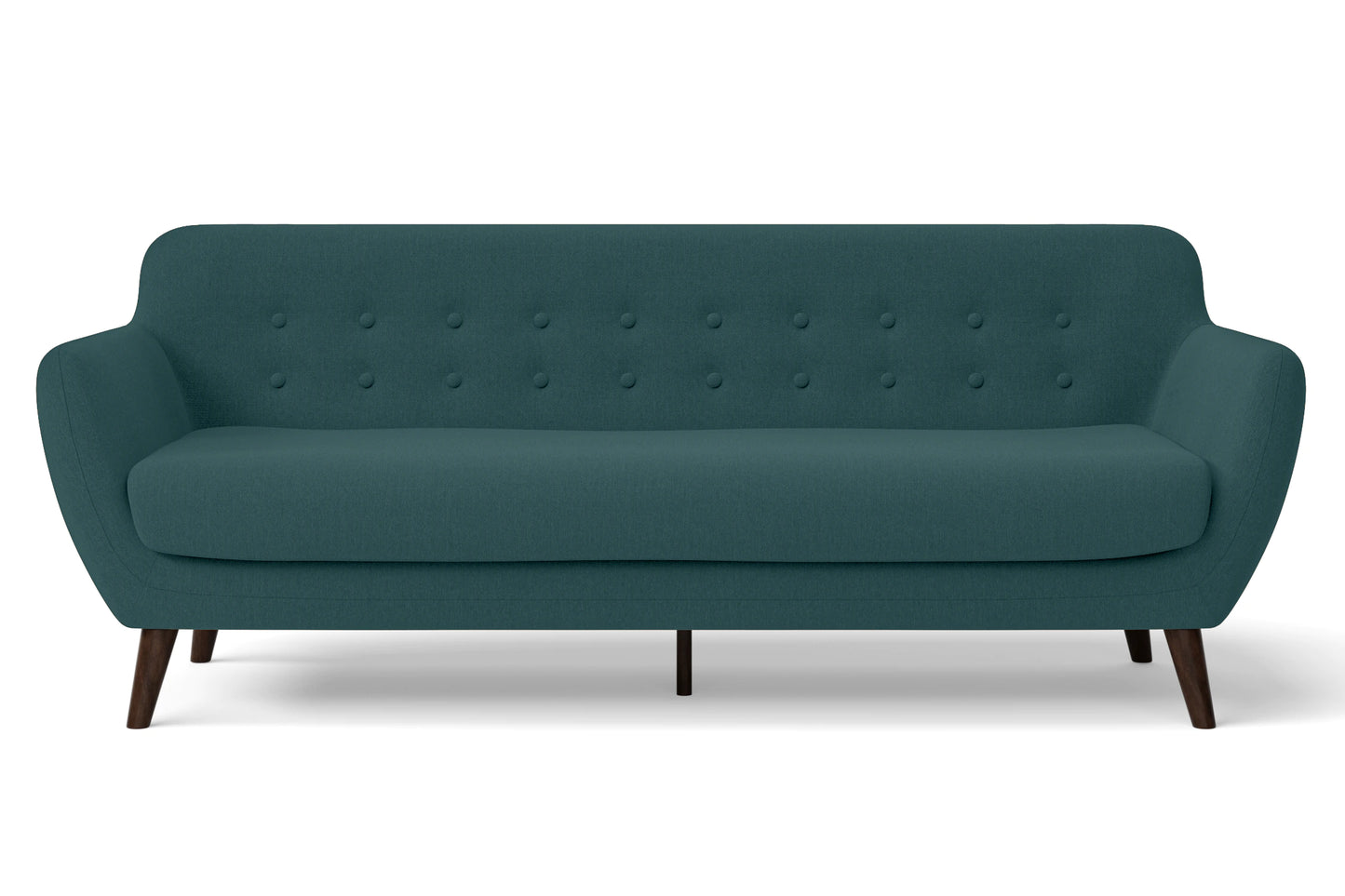 Terni 4 Seater Sofa Teal Linen Fabric