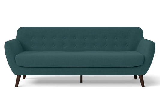 Terni 4 Seater Sofa Teal Linen Fabric