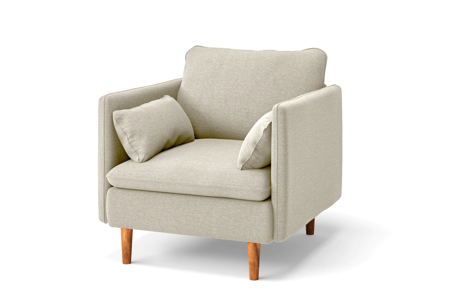 Tirreni Armchair Cream Linen Fabric