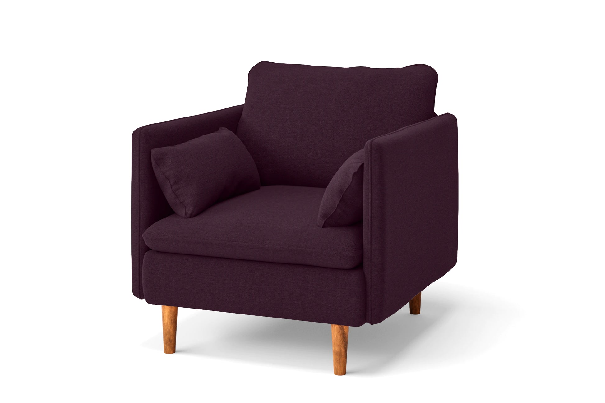 Tirreni Armchair Purple Linen Fabric