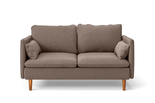 Tirreni 2 Seater Sofa Caramel Linen Fabric