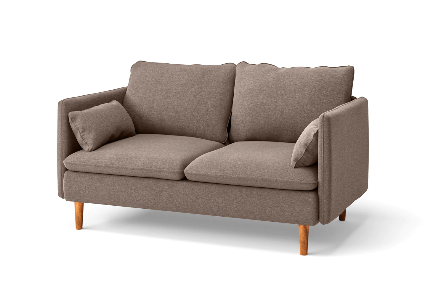 Tirreni 2 Seater Sofa Caramel Linen Fabric