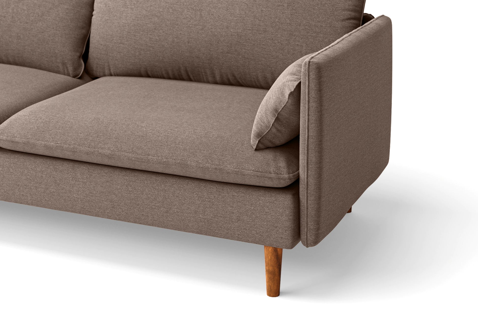 Tirreni 2 Seater Sofa Caramel Linen Fabric