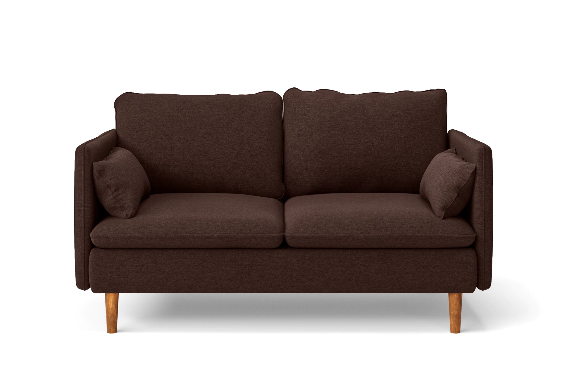 Tirreni 2 Seater Sofa Coffee Brown Linen Fabric