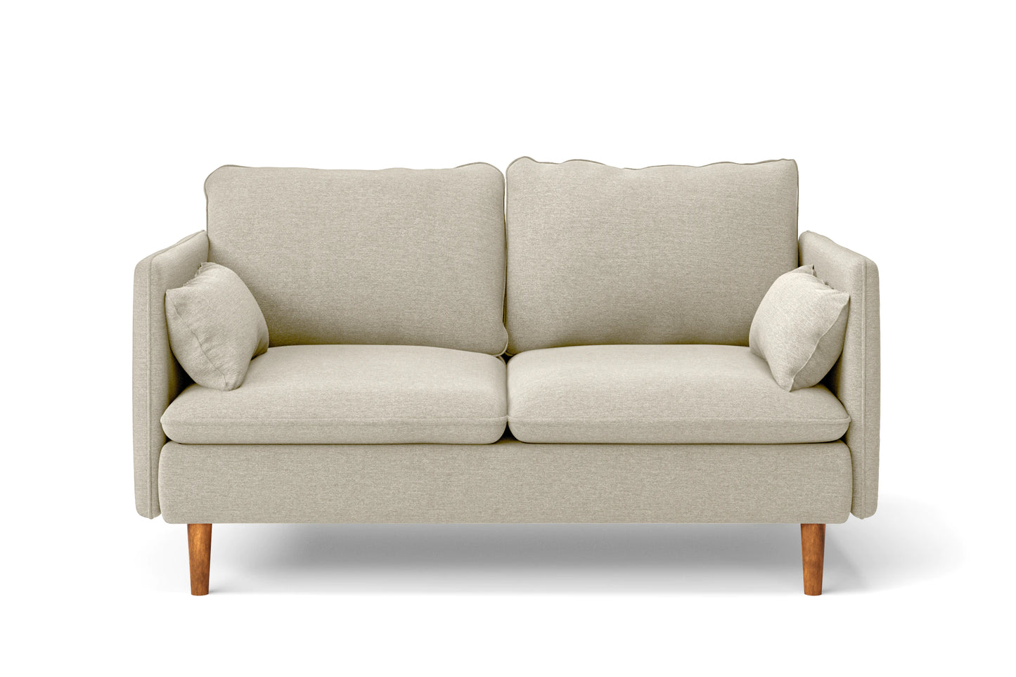 Tirreni 2 Seater Sofa Cream Linen Fabric