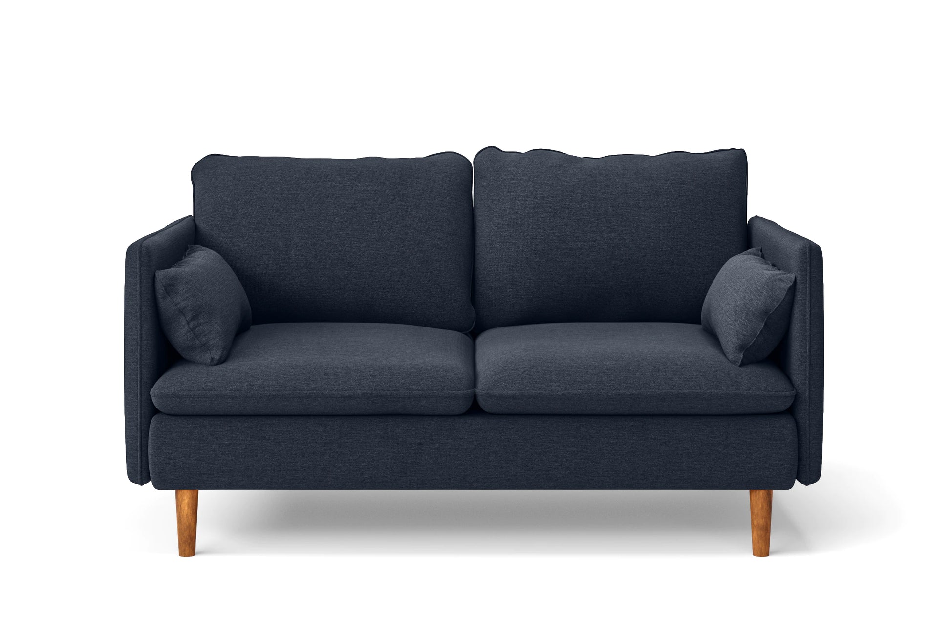 Tirreni 2 Seater Sofa Dark Blue Linen Fabric