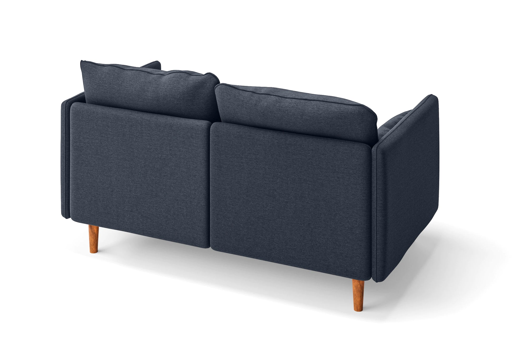 Tirreni 2 Seater Sofa Dark Blue Linen Fabric