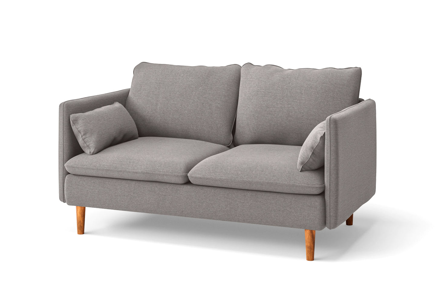 Tirreni 2 Seater Sofa Grey Linen Fabric