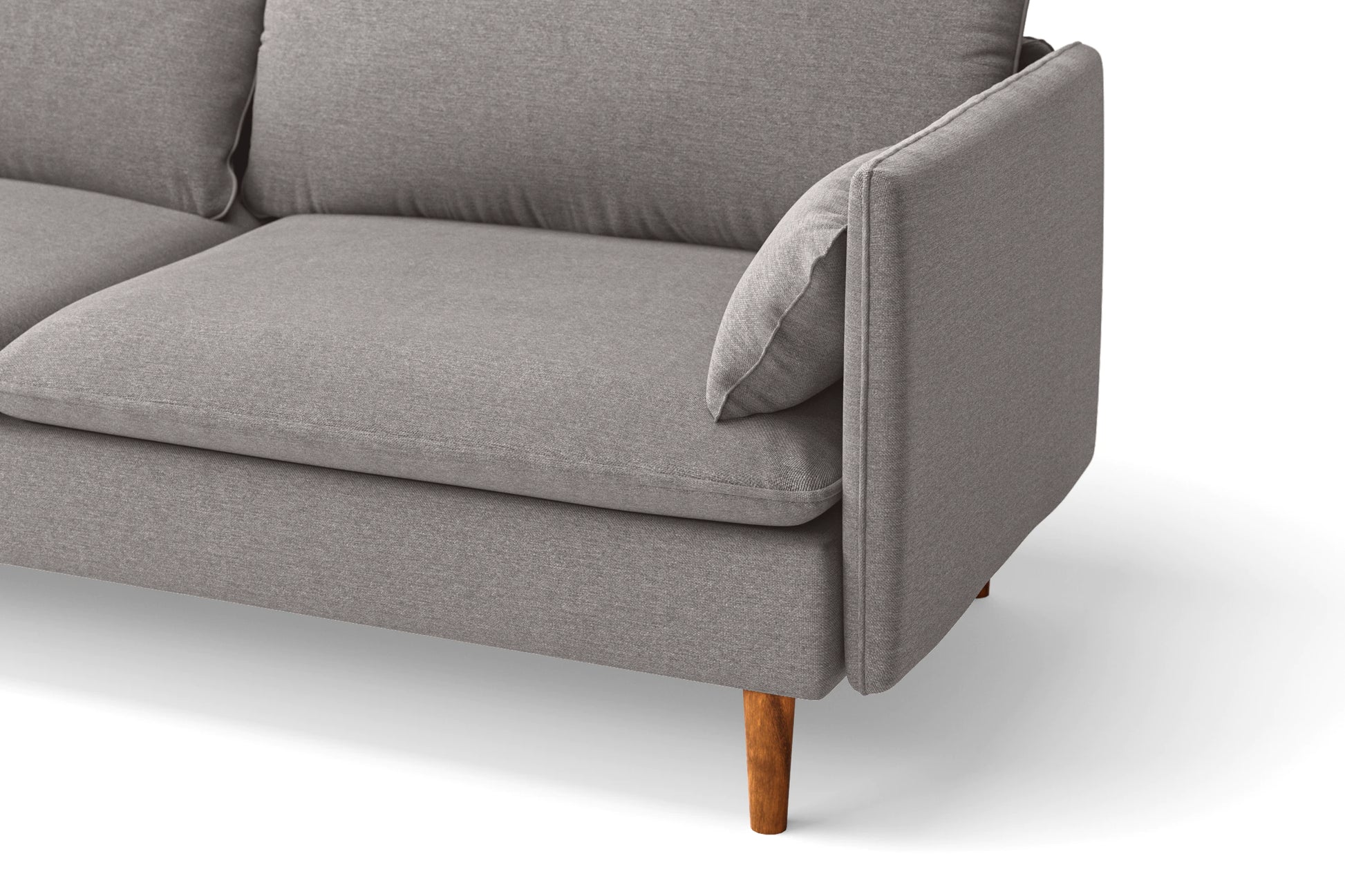 Tirreni 2 Seater Sofa Grey Linen Fabric