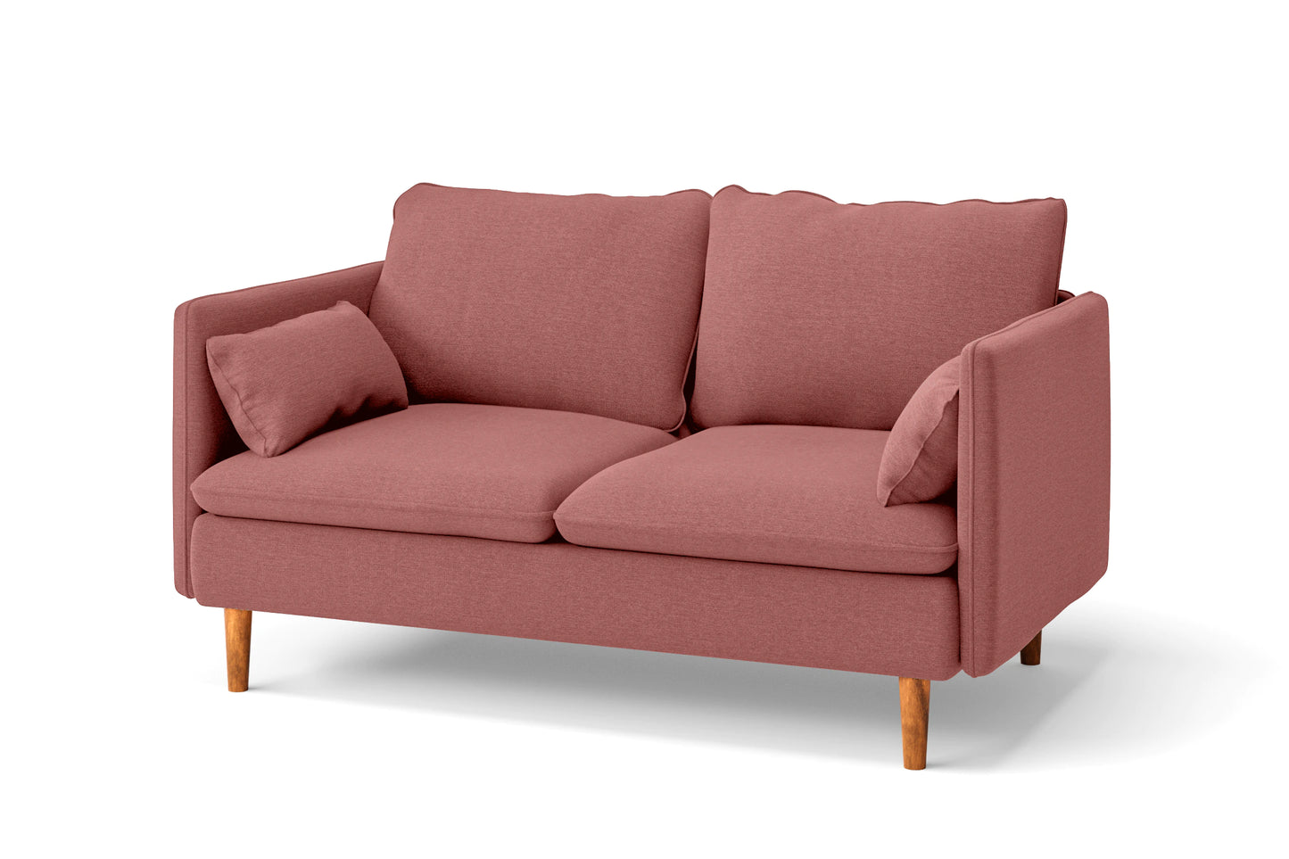 Tirreni 2 Seater Sofa Rose Pink Linen Fabric