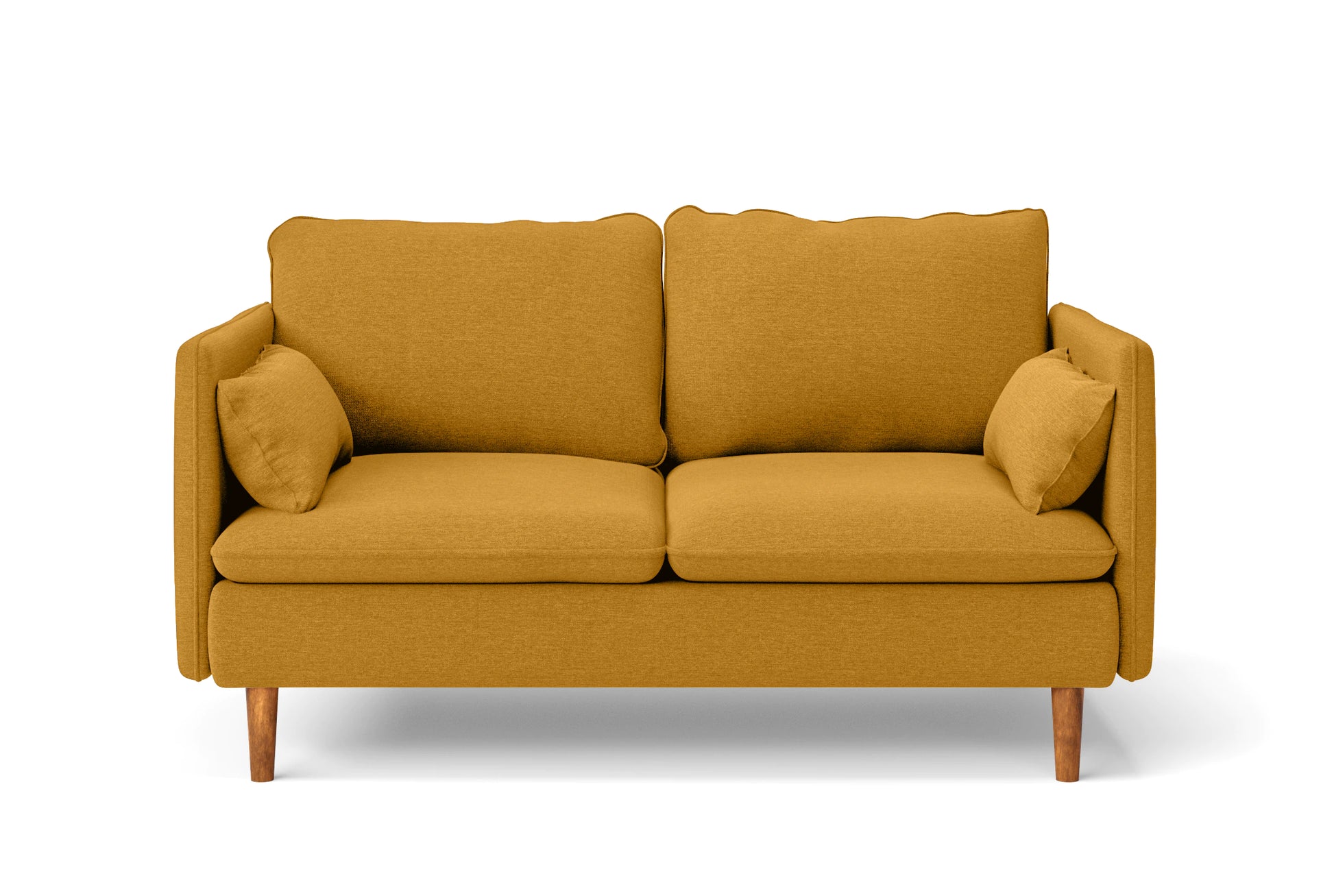 Tirreni 2 Seater Sofa Yellow Linen Fabric