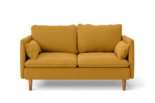 Tirreni 2 Seater Sofa Yellow Linen Fabric