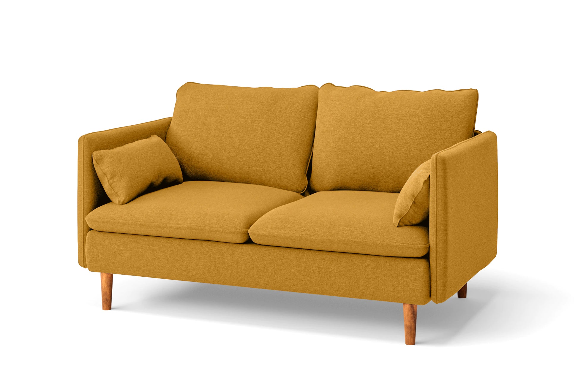 Tirreni 2 Seater Sofa Yellow Linen Fabric