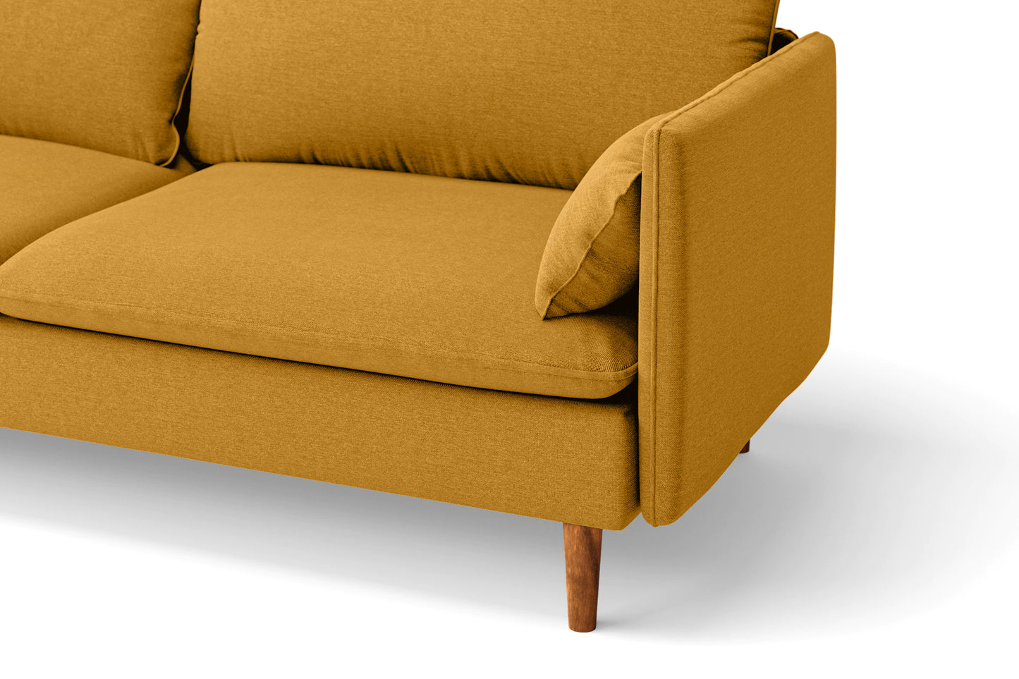 Tirreni 2 Seater Sofa Yellow Linen Fabric