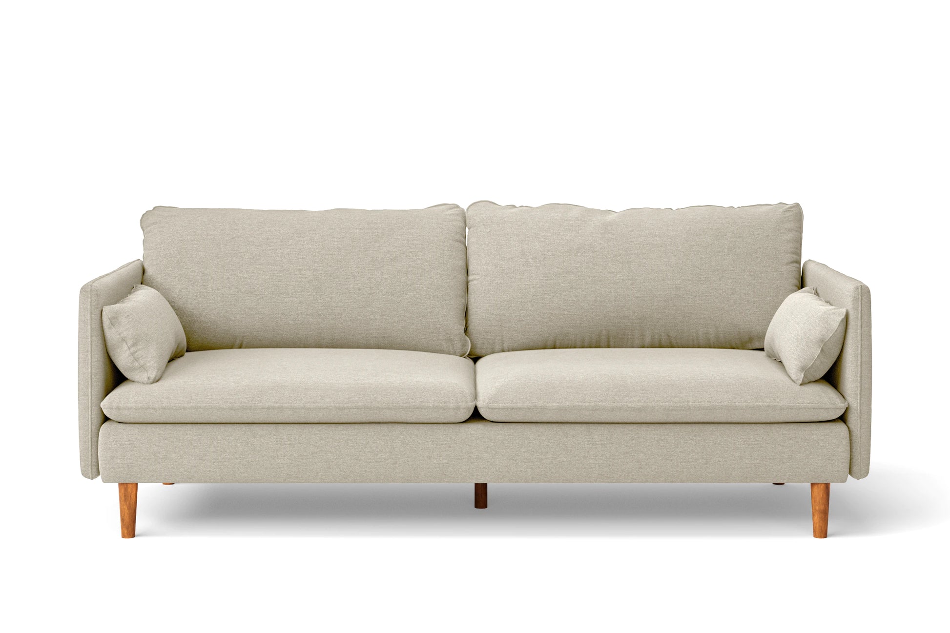 Tirreni 3 Seater Sofa Cream Linen Fabric