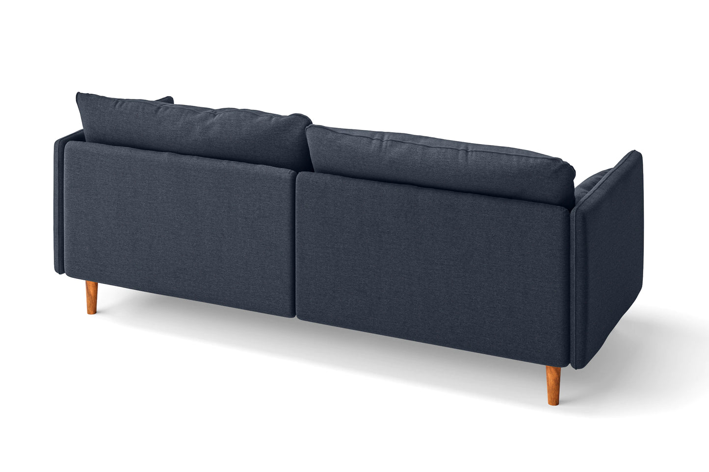 Tirreni 3 Seater Sofa Dark Blue Linen Fabric