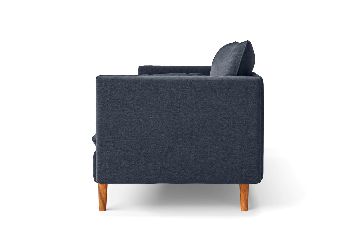 Tirreni 3 Seater Sofa Dark Blue Linen Fabric