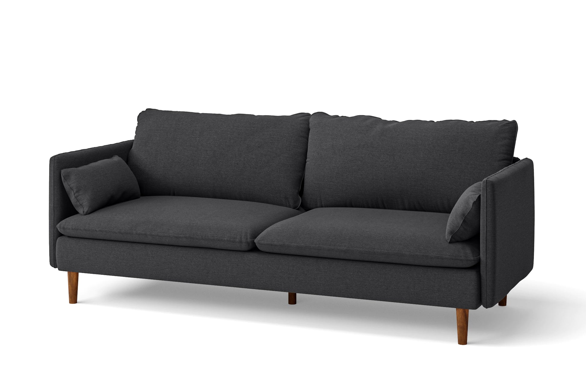 Tirreni 3 Seater Sofa Dark Grey Linen Fabric