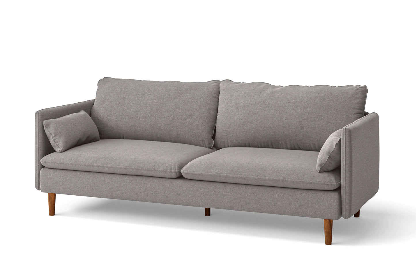 Tirreni 3 Seater Sofa Grey Linen Fabric