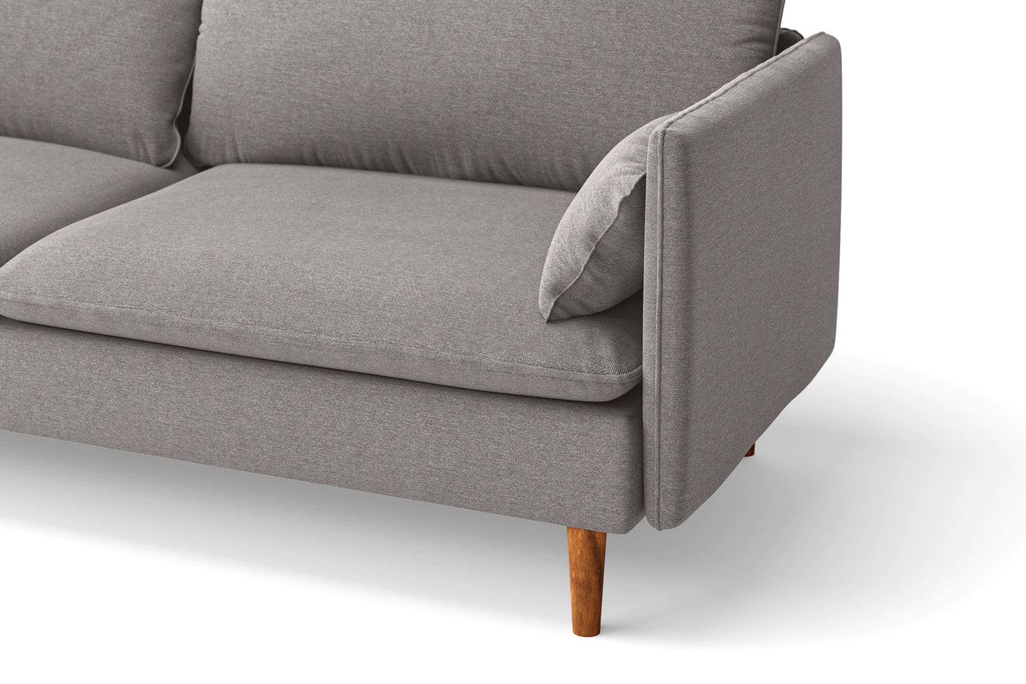 Tirreni 3 Seater Sofa Grey Linen Fabric